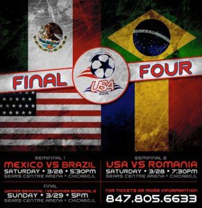 World Cup 2015: USA vs Romania Mar 28th (semifinals) 7:30pm CST